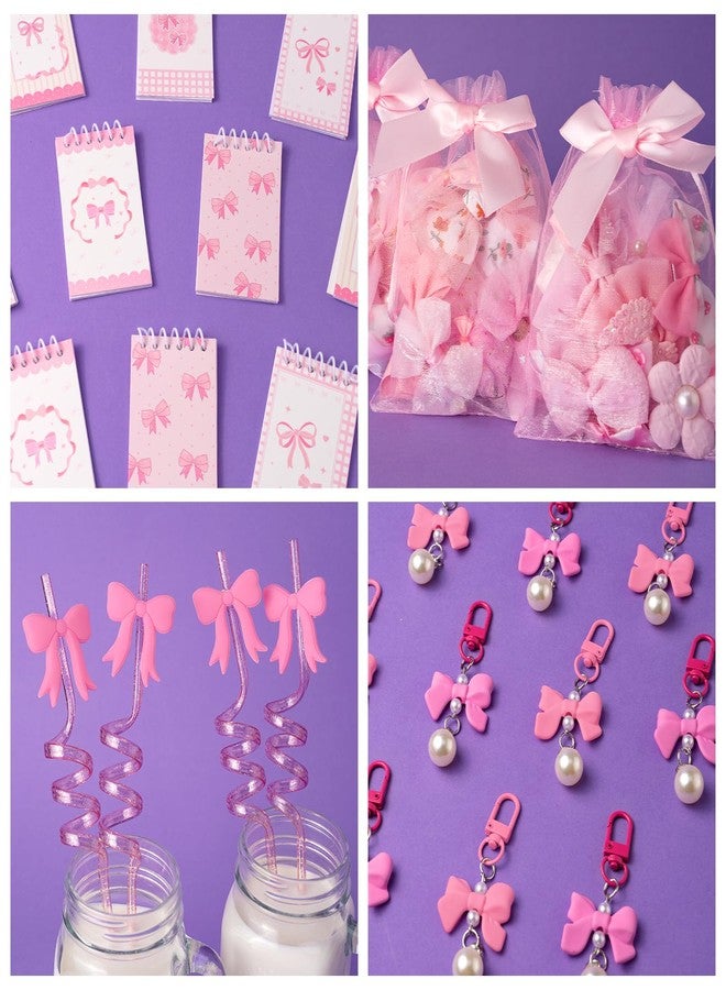 DMIGHT Pink Bow Party Favors, Pink Coquette Bow Gift Bags for Bow Coquette Party Decorations Supplies - Image 4